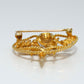 14K Gold Sewing Circle Pin Brooch