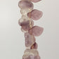 Amethyst Glass Flower Necklace