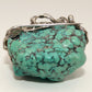 Large Spiderweb Turquoise Nugget Handmade Sterling Brooch