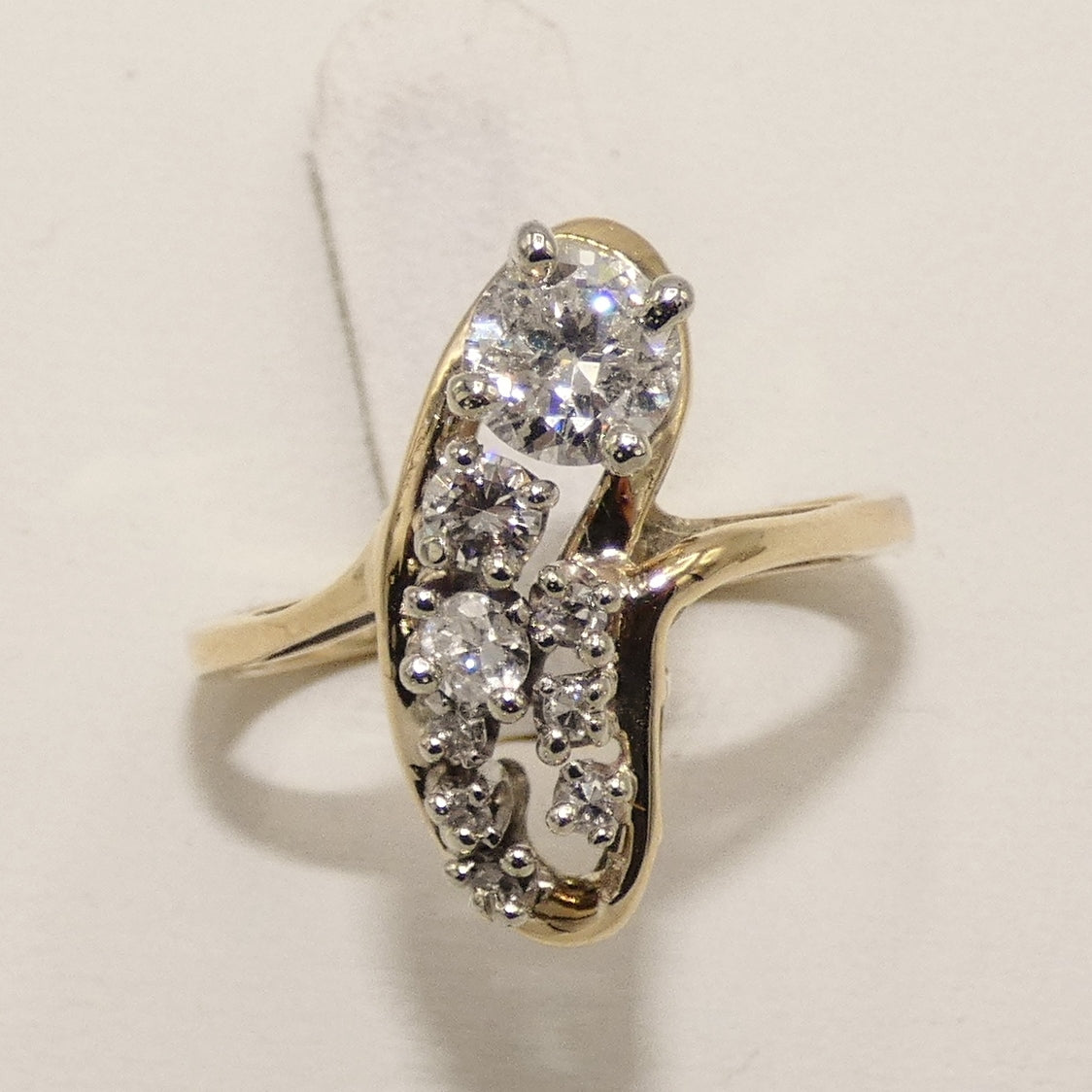 14K Gold Multi Diamond Ring