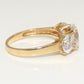 14K Gold CZ Ring