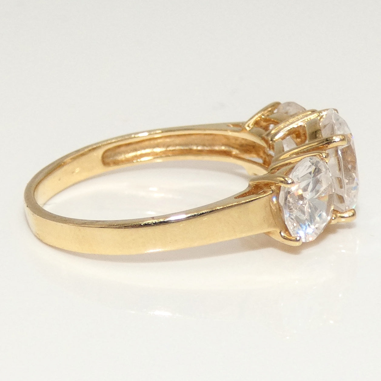 14K Gold CZ Ring