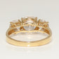 14K Gold CZ Ring