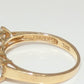 14K Gold CZ Ring