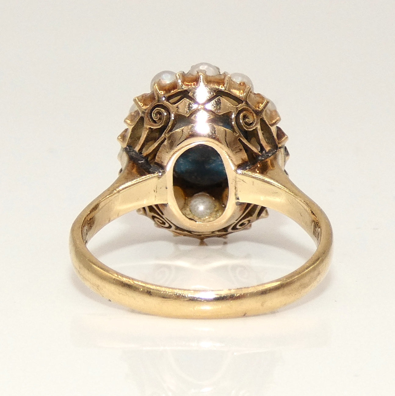 14K Gold Opal & Pearls Ring