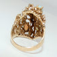 14K Gold Cultured Pearls, Diamonds & Opals Custom Ring