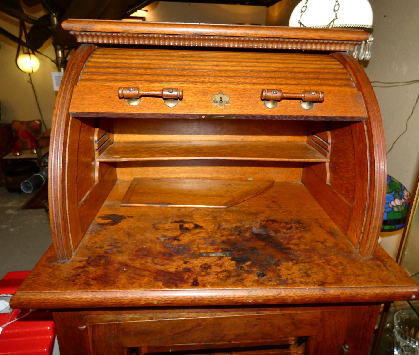 1870's Oak Dental Cabinet