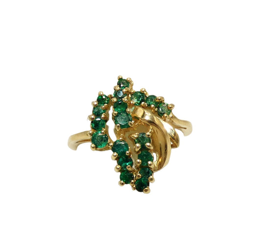14K Gold Emerald Ring