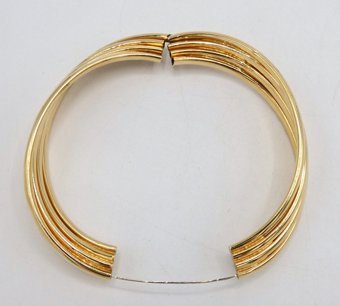 14K Gold Hinged Bracelet