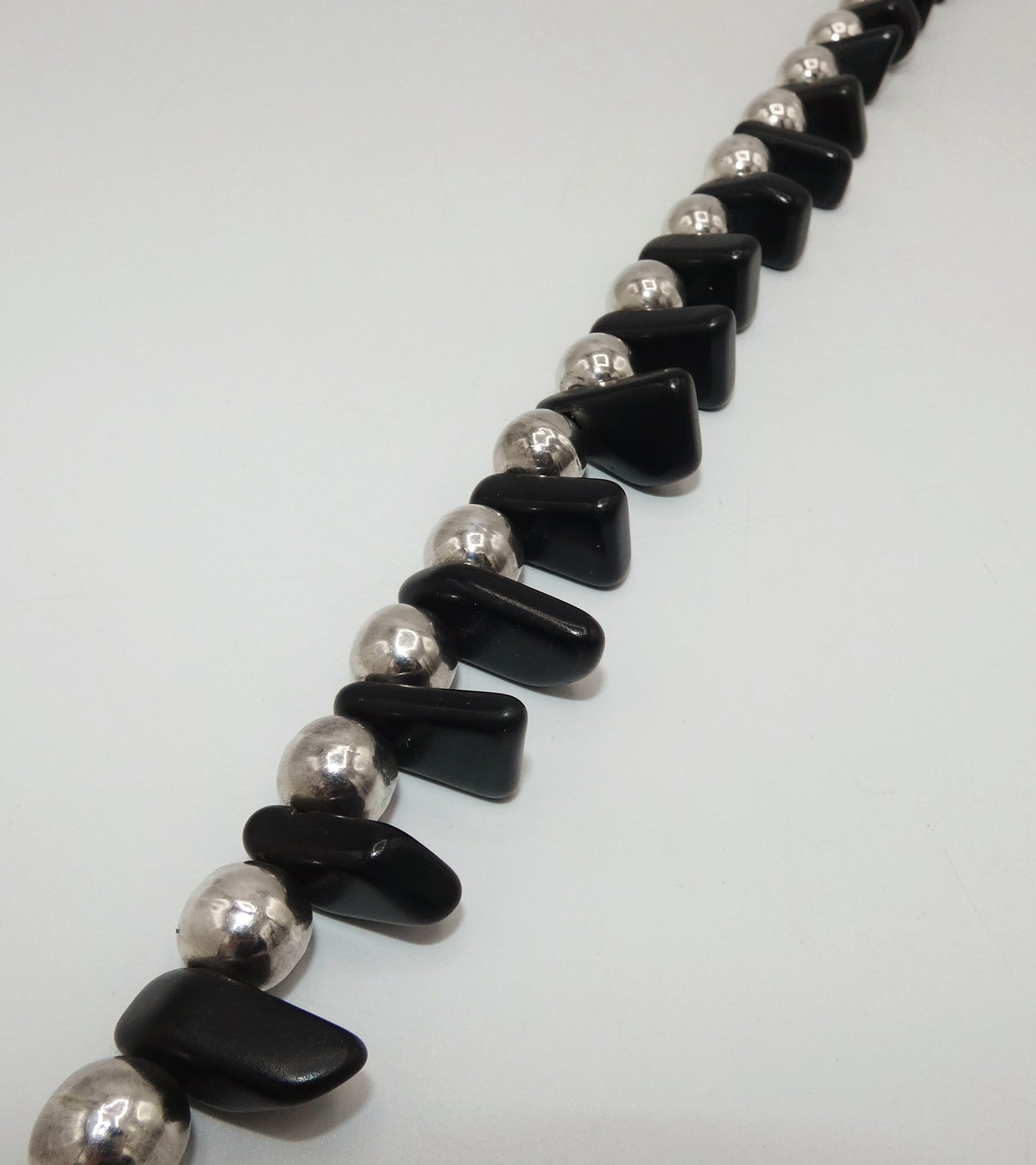 Sterling Silver & Onyx Necklace