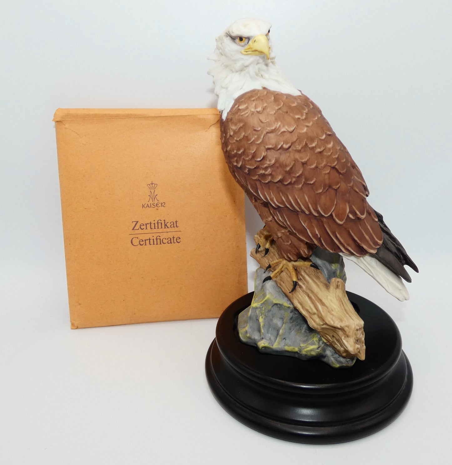 Kaiser Porcelain Bald Eagle with Stand