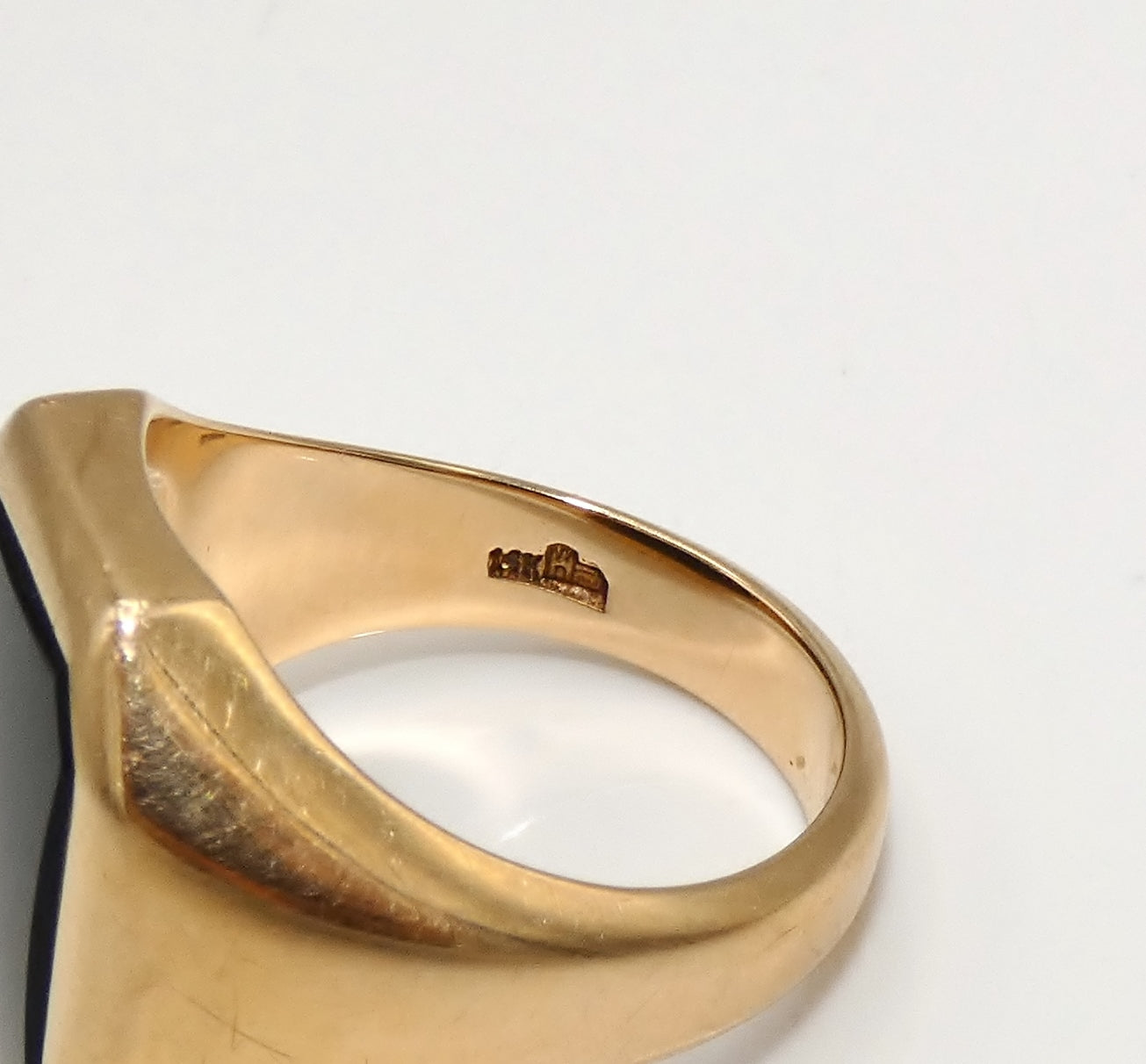14K Gold Onyx 1940's Ring