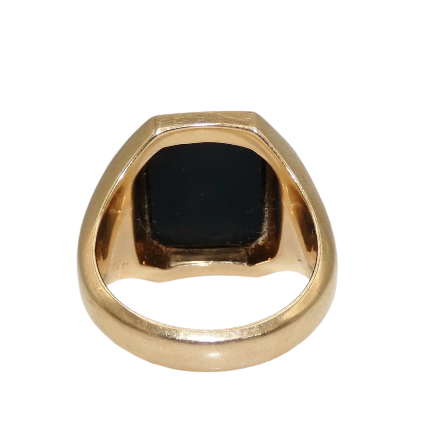 14K Gold Onyx 1940's Ring